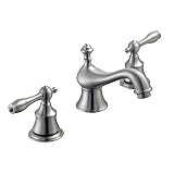 Glacier Bay Estates 8で。Widespread 2-handle low-arcバスルーム蛇口でつや消しニッケル