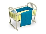 ベビードール寝具リバーシブルクレードル寝具、アクア/イエロー