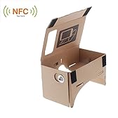 Andoer  Google Cardboard ダンボール 製 組立 式 VR 3Dメガネ セット DIY キット  DIY Google Cardboard Virtual reality VR Mobile Phone 3D Glasses (4.5"スクリーン, NFCタグ付き)【並行輸入品】