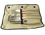 WARRAH 3-Piece BBQ Set with Storage Case--Perfect Heavy Duty Professional Outdoor Barbecue Grill Too