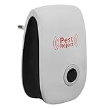 超音波式 虫除け器 蚊取り ハエ取り 多機能 害虫駆除器 ユスリカ/ゴキブリ/アリ/クモ/ネズミにも対応 害虫駆除機 屋外 室内 効果的 安全 無毒 害虫対策用品 コンパクト おしゃれ お子様やペット