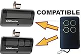 Liftmaster 893lm互換ガレージドアリモートミニキーチェーン4ボタンMYQセキュリティ+ 2.0 Long範囲送信機891lm USA Seller ブラック