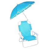 Kids Blue Beach Chair & Umbrella [並行輸入品]
