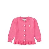 ポロ ラルフローレン ポニー付・ピマコットンカーディガン[ピンク](女の子12～24か月用) [並行輸入品]