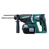日立工機 25.2V コードレス ロータリーハンマードリル 充電式 3.0Ahリチウムイオン電池、充電器、予備電池、ケース付 DH25DAL(2SLCK)