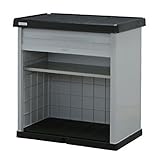 アイリスオーヤマ ロッカー ホームロッカー ブラック/グレー 幅86×奥57×高91cm HL-900V