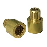 LASCO 19505 Solid Brass Broach Adapter, Female Gerber or Sayco to Male Price-Pfister, 1-Pair by LASC