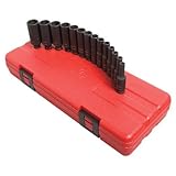 Sunex 1831 14 -Piece 1/4-Inch Drive Deep Metric Magnetic Impact Socket Set [並行輸入品]