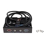 Homyl HD オーディオ ポート 1ポート フロント パネル USB 3.0 BC1.2 高速 充電 サポート
