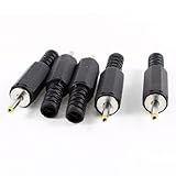 uxcell DCプラグ　コネクター　オスプラグ　　2.5mm x 0.7mm x 9mm　5個セット
