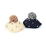 【アウトレット】Lily ivory (リリィ アイボリー)ニットベレー (46～54cm) キムラタンの子供服 ネイビーブルー 50～54 (71122x71422-154)