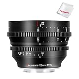 7artisans 12mm T2.9 広角シネレンズ 10群12枚 マニュアルフォーカスレンズ 100°広角 ボケ味 映画 (Zマウント)