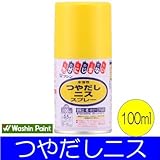 和信ペイント 水溶性 つやだしニス スプレー [100ｍｌ] 学校でも使われている、紙粘土や紙にも塗れるニス 和信化学工業