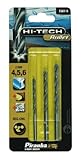 ピラニア4 / 5 / 6 mmメタルBullet先端ドリルビットセットby Black + Decker
