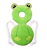 Kanemt 赤ちゃんのごっつん防止やわらかリュック 頭を保護できる キッズ　乳幼児用 可愛いリュック セーフティー 天使の羽 蛙