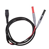 IPOTCH 黒と赤　BNC Q9→デュアル　4mm　スタッカブル　バナナプラグ　テスト　リード　プローブ　ケーブル　120cm