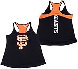 San Francisco Giantsレディースベビージャージーレーサーバックタンクトップ M ブラック