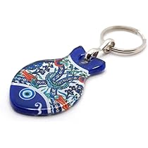 Amazon.co.jp: ナザールボンジュウキーホルダー お魚/ピンク N