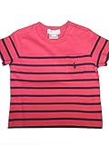 ラルフローレンの子供服　POLO　RALPHLAWREN　ベビー男の子　半袖ボーダー柄Ｔシャツ　７０ｃｍ (レッド７０ｃｍ) [並行輸入品]