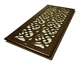 Decor Grates SP614R-RB Scroll Plated Return, 6-Inch by 14-Inch, Rubbed Bronze by Decor Grates