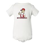 Nebraska Cornhuskers Football Toddler Lil 'レッドハスカーズブロックOnesie 18M ホワイト