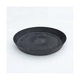 アートストーン専用受皿/植木鉢ソーサー 【ラウンド型/30cm】 ブラック(黒) 〔ガーデニング用品/園芸〕 生活用品 インテリア 雑貨 花 ガーデニング プランター top1-ds-1628825-