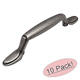 Cosmas 4007 WN風化ニッケルキャビネットハードウェアハンドルプル – 3 "穴中心 – 10パック