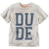 Carter's(カーターズ) Dudeグラフィックティ グレー トップス半袖Tシャツ 6ヶ月【並行輸入】