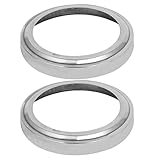 uxcell 手すり部品　ブラケット　ハンドレールプレートカバー　 304ステンレス鋼 丸パイプ用 手すりカバー 2個入り