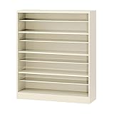 生興 オープンシューズボックス(D350) ニューグレー色 4段16人用(中棚付) W1000×D350×H1180 SBN-4