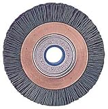 Weilerシリコンカーバイドホイールブラシ – 0.04 in Bristle Dia 80グリットArbor Attachment – 3 in OD & 6000 Max RPM – 5 / 8
