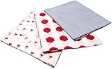 Masala Baby 3-Piece Chickies Swaddle Wrap Set Red [並行輸入品]