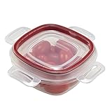Rubbermaid Easy Find蓋lock-its食品ストレージコンテナ 1 1/4-cup レッド 1778065