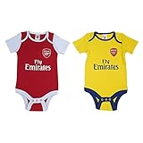 Arsenal F.C. 2 Pack Bodysuit 6/9 mths DR / アーセナル F.C. 2 パック ボディスーツ 6-9ヶ月 DR / ロンパース カバーオール