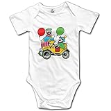 クール 男の子と女の子 ピエロ ジョーカー 半袖ロンパース 100%綿 White Size 12 Months