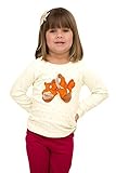 Pulla Bulla幼児用ガールズロングスリーブグラフィックTeeシャツ US サイズ: S カラー: ベージュ