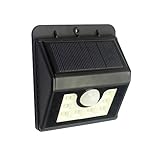 Lzcat 8 LED センサーライト ソーラーライト 玄関ライト ワイヤレス人感センサー 外灯 屋外照明/軒先/壁掛け/庭先/玄関周りなど対応 夜間自動点灯 (改良版) (白)