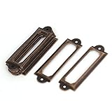 uxcell タグラベルホルダー　ラベルホルダーフレーム　ネームカード　60mmx17mm　10個