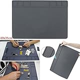 DANIU 49 x 35 cm の大きなサイズの磁石熱絶縁シリコンパッドを半田付け修理駅のプラットフォーム