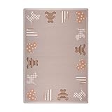 Joy Carpets Kid Essentials Infants & Toddlers Frisky Friends Rug Beige 3'10 x 5'4 [並行輸入品]