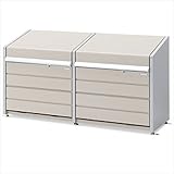 イナバ物置　ダストボックス・ミニ DBN-126PL-2 『ゴミ袋（45L）集積目安　22袋、世帯数目安　11世帯』　『ゴミ収集庫』『ダストボックス　ゴミステーション　屋外』