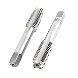 uxcell プラグメトリックタップ　ハンドプラグタップ 高速度鋼 刃 1.75mm ピッチ メトリック プラグ テーパー 4枚