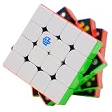 Bucubke GAN 460 M 4x4 ステッカーレスマグネットスピードマジック磁石内蔵マジックキューブ GAN460 M 4x4x4 競技用 パズル磁気キューブ