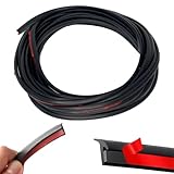 MONOSTORE エアロモール T字型 5M 車用モール ドアエッジプロテクター オーバーフェンダー ドアガード 隙間埋め (ブラック7×5mm)