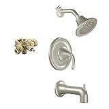 Moen KTSIC-M-TS2156BN Icon Showerhead and 7-1/4-Inch Spout, Brushed Nickel [並行輸入品]