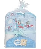 Snugly Baby Boys Hooded Towels (Up & Away) by Snugly Baby
