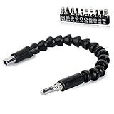 AoFoZan フレキシブルシャフト　蛇腹式ドライバー　　電動ドライバー用　トリルビットセット トリル刃　ビットホルダー　ソケット　ネジ締め　六角シャンク　DIY 修理 工具