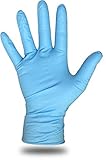 Boss Gloves 1UH0008S Disposable Glove, Powder Free, 4 mil Nitrile Exam Grade, Small, Blue by Boss Gl