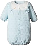 ベルコット 国産新生児衣料 新生児兼用ドレス ツーウェイオール 50cm ~ 70cm D-50783 SX(サックス)