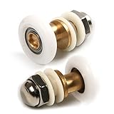 Atoplee 4pcs 19 mm 23 mm 25 mm 27 mmホイール直径シャワースライドドアローラーランナーホイール 19×5.0mm 15100020